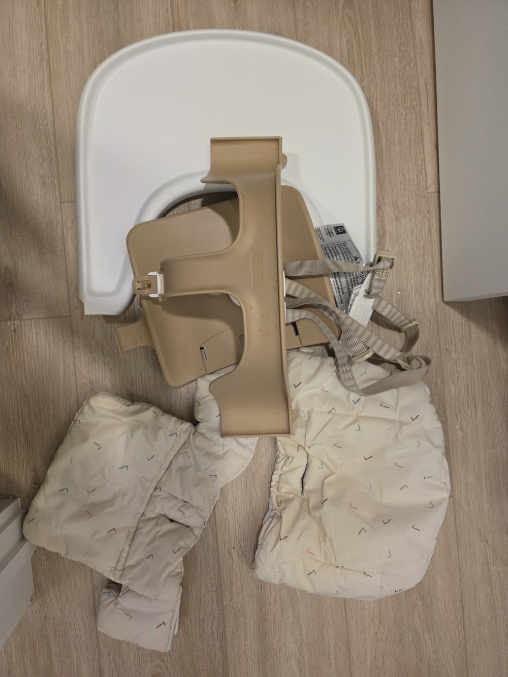 Stokke Tripp Trapp² Baby Set Beige/ Cream Convertible Baby Seat Accessory Set
